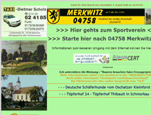 Tablet Screenshot of merkwitz.net